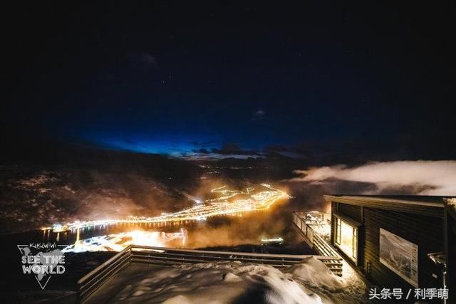 【纳尔维克镜头】夜晚坐缆车去顶峰观景