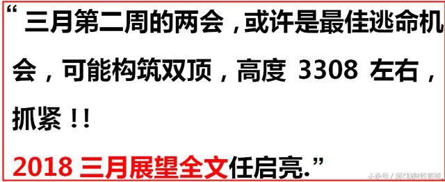 任启亮：超前预测3308点？