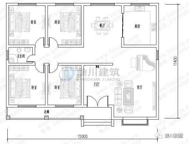 11款一层农村别墅，造价便宜户型好，都是值得建的好房子