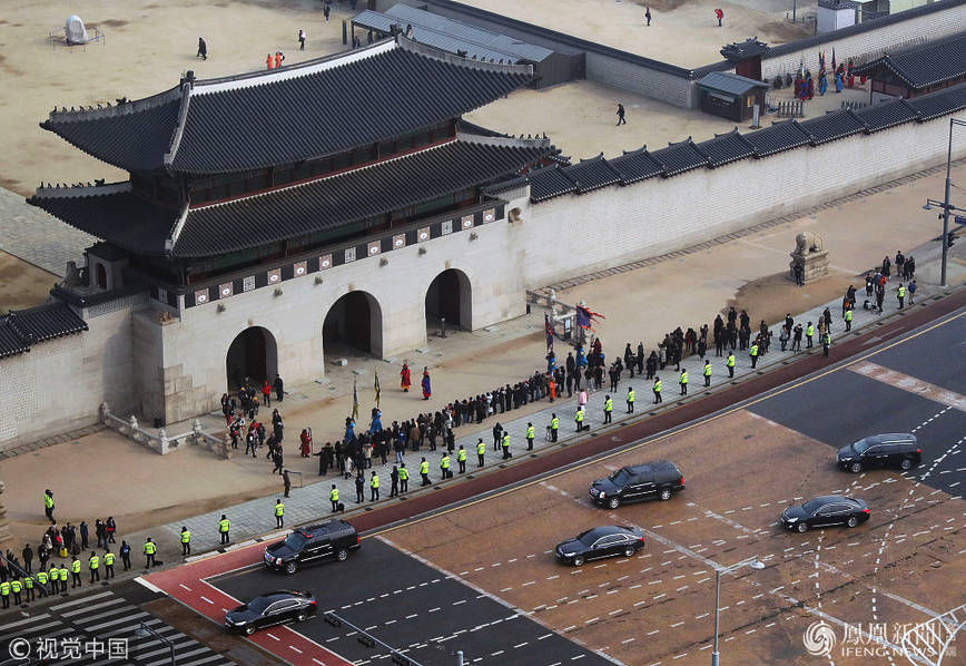 朝韩国家元首会面 警察全城筑人墙护卫