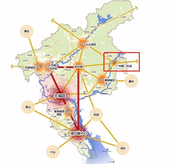 广州最新城市规划干货逐个数!第二机场选址公开+打造强南