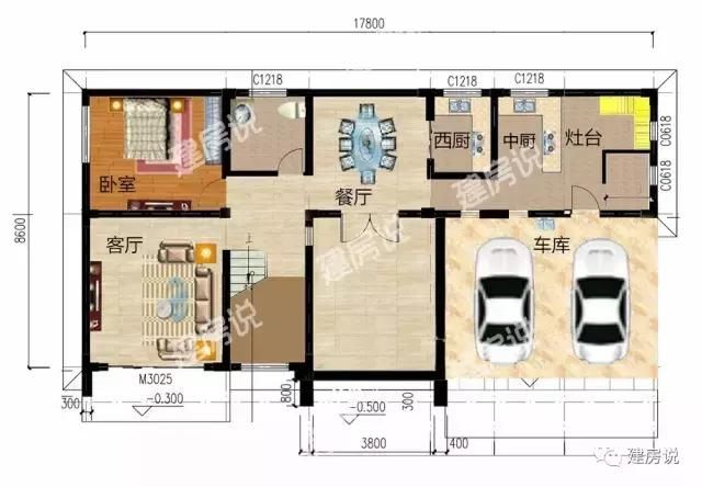 农村想建二层别墅的看过来，造价便宜户型正，农村房子就该这么建