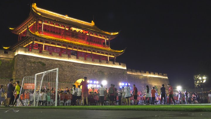 水亭门世界杯赛开幕 看衢州足球少年风采