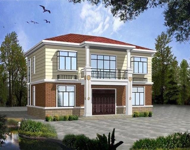 二层别墅设计图纸别墅设计图纸新农村楼房屋自建筑全套施工效果图 二层别墅设计图纸别墅设计图纸新农村楼房屋自建筑全套施工效果图