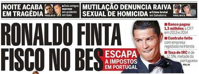 c罗与西班牙税务部门达成协议:将赔付1900万欧