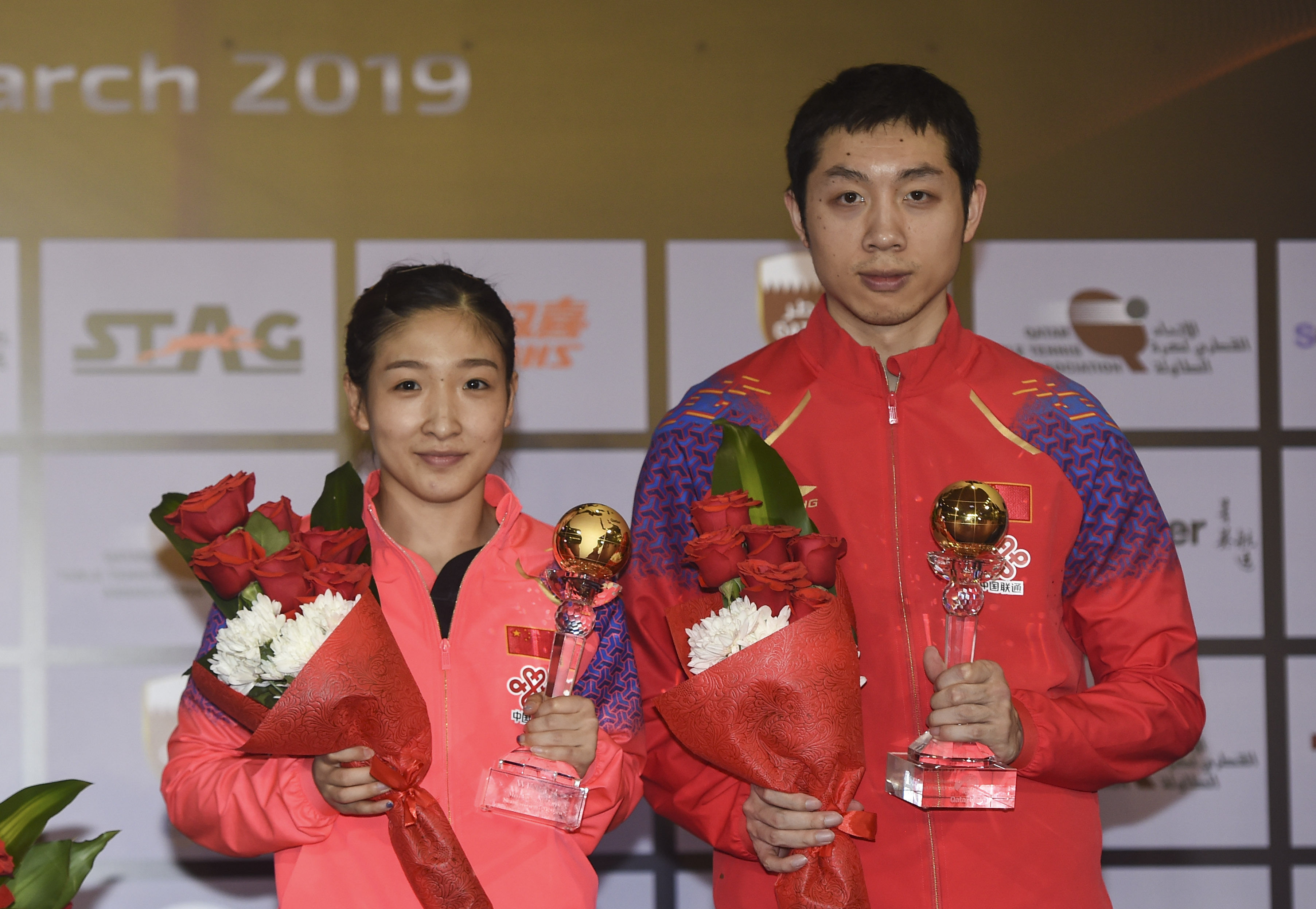 乒乓球--卡塔尔公开赛:许昕\/刘诗雯混双夺冠