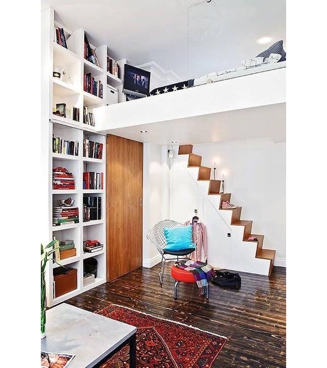 住,自己在家改了改,搭块槽钢就变复式楼!物业没