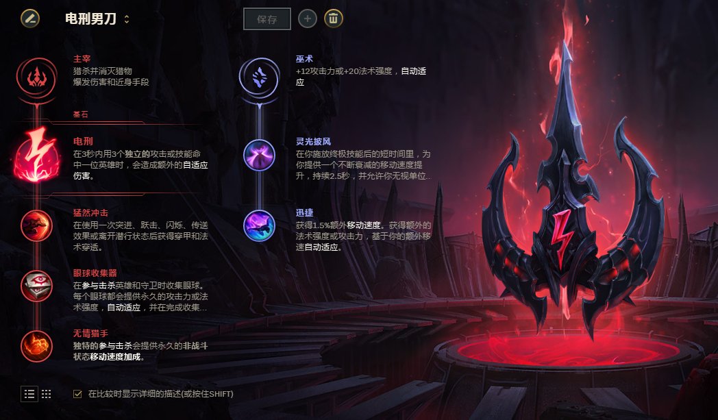 刷野吃线杀人游走兼顾 无解中单惩戒男刀