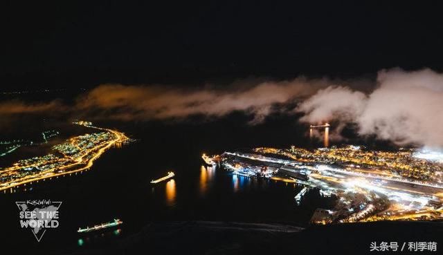 【纳尔维克镜头】夜晚坐缆车去顶峰观景