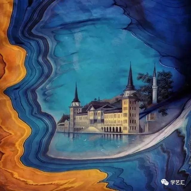 绘画界的轻功水上漂之土耳其湿拓画,手残党也