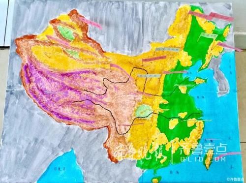 10天做出立体中国地图!她是受父亲影响的小地