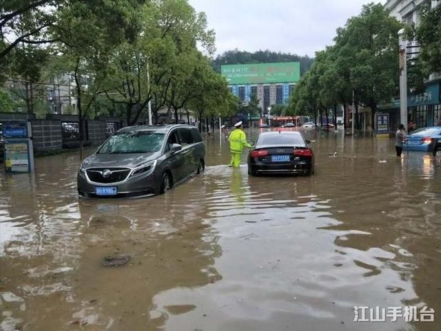 强对流天气突袭江山造成内涝