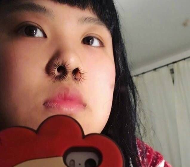 假睫毛天天看到,就问你假鼻毛你看过没有?原谅
