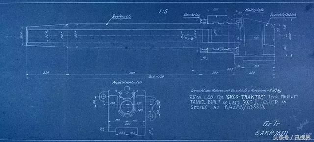 大型拖拉机一战后德军首次秘密设计的中型坦