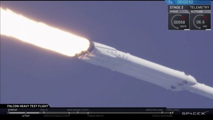 「科普」一篇看完SpaceX猎鹰重型火箭首飞:这是台飞向火星的特斯