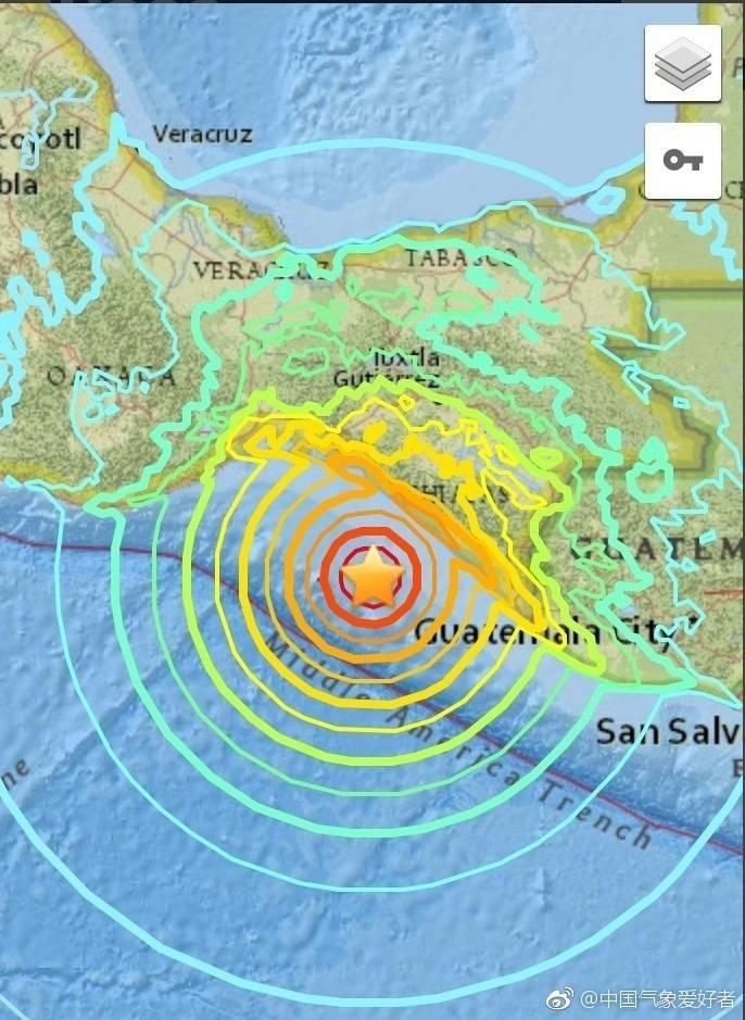 墨西哥沿海突发8.2级大地震并引发海啸!海啸波