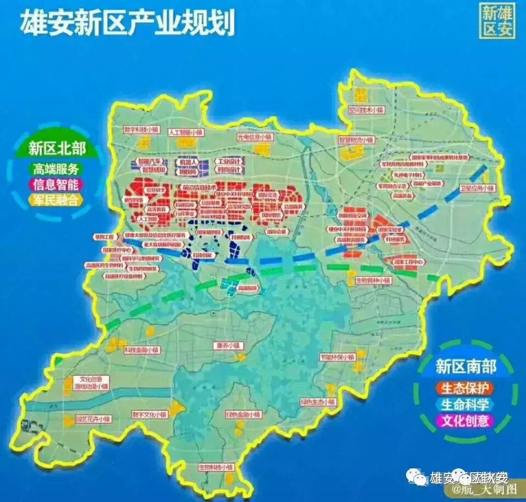 雄安新区产业规划图,看看怎样建设?
