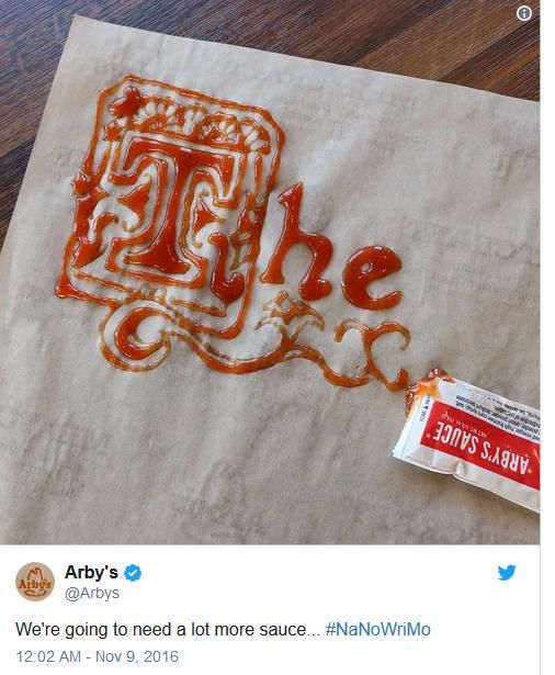 看起来很好吃：美国快餐品牌Arby's推酱汁式样定制字体