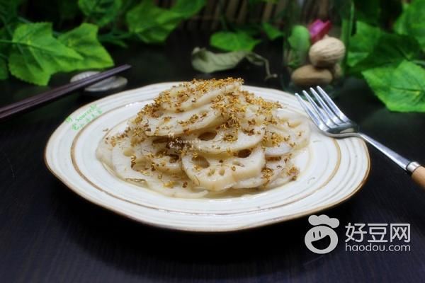 【新春饮食】桂花藕片，香甜脆口，步步莲心