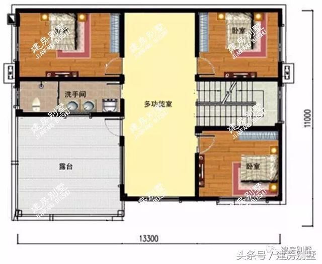 造价18万的3款两层别墅，布局方便实用，建不建房都要收藏