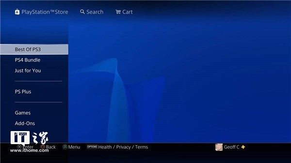 或为兼容PS3游戏铺路:索尼PS4 Store出现PS3菜单