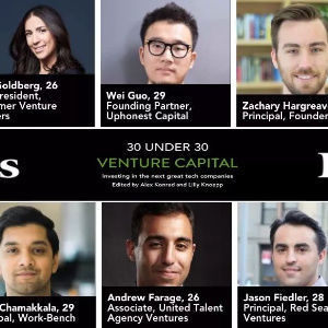 福布斯美国 30位30岁以下精英 VC榜单公布!在