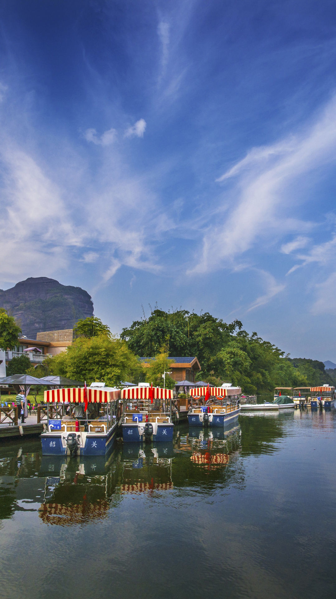 15张手机高清壁纸,独家发布水上丹霞美景,iPh