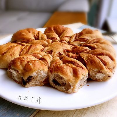 全麦豆沙星形面包