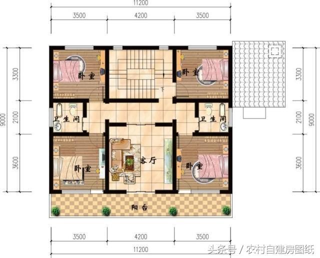 6款农村别墅设计图，带独立厨房有柴火灶，开春建房不用愁了