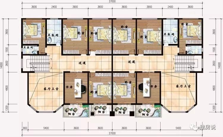 52栋别墅可双拼可独栋，这样建房走出去面子十足