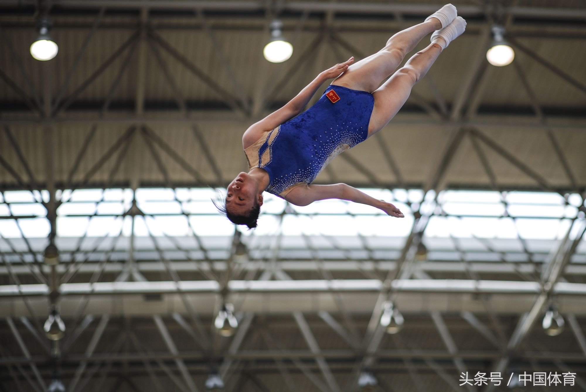亚运会蹦床第一次选拔测验赛在北京体育大学进