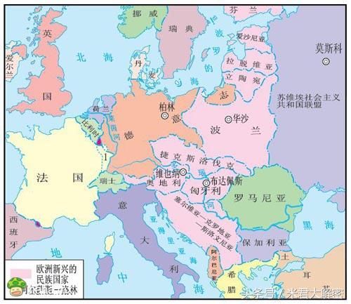 一战前欧洲地图图片