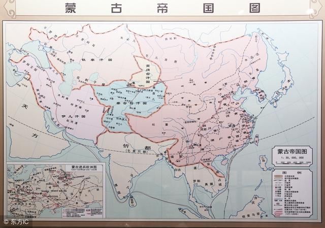 蒙古全盛时期的地图图片