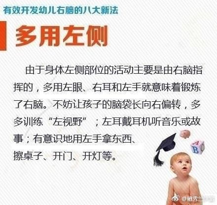 孩子右脑开发的八大新法，育儿教育必不可少