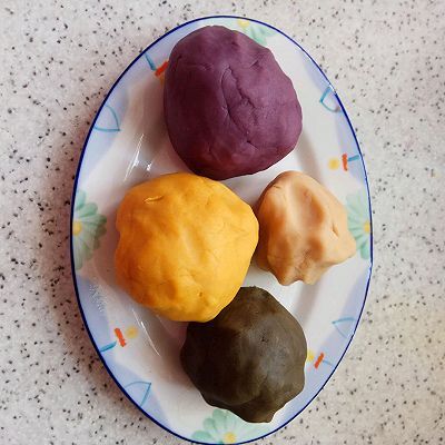 桃山皮原味和彩色面皮制作#在“家”打造ins风美食#