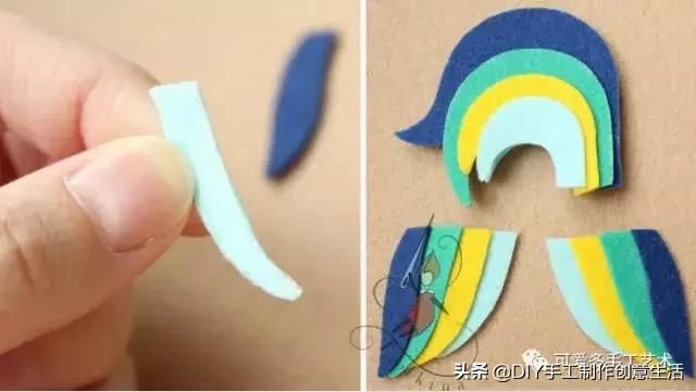 公鸡几步,就做出彩色布艺小只需,连教程都不gdisk挂件分区图片