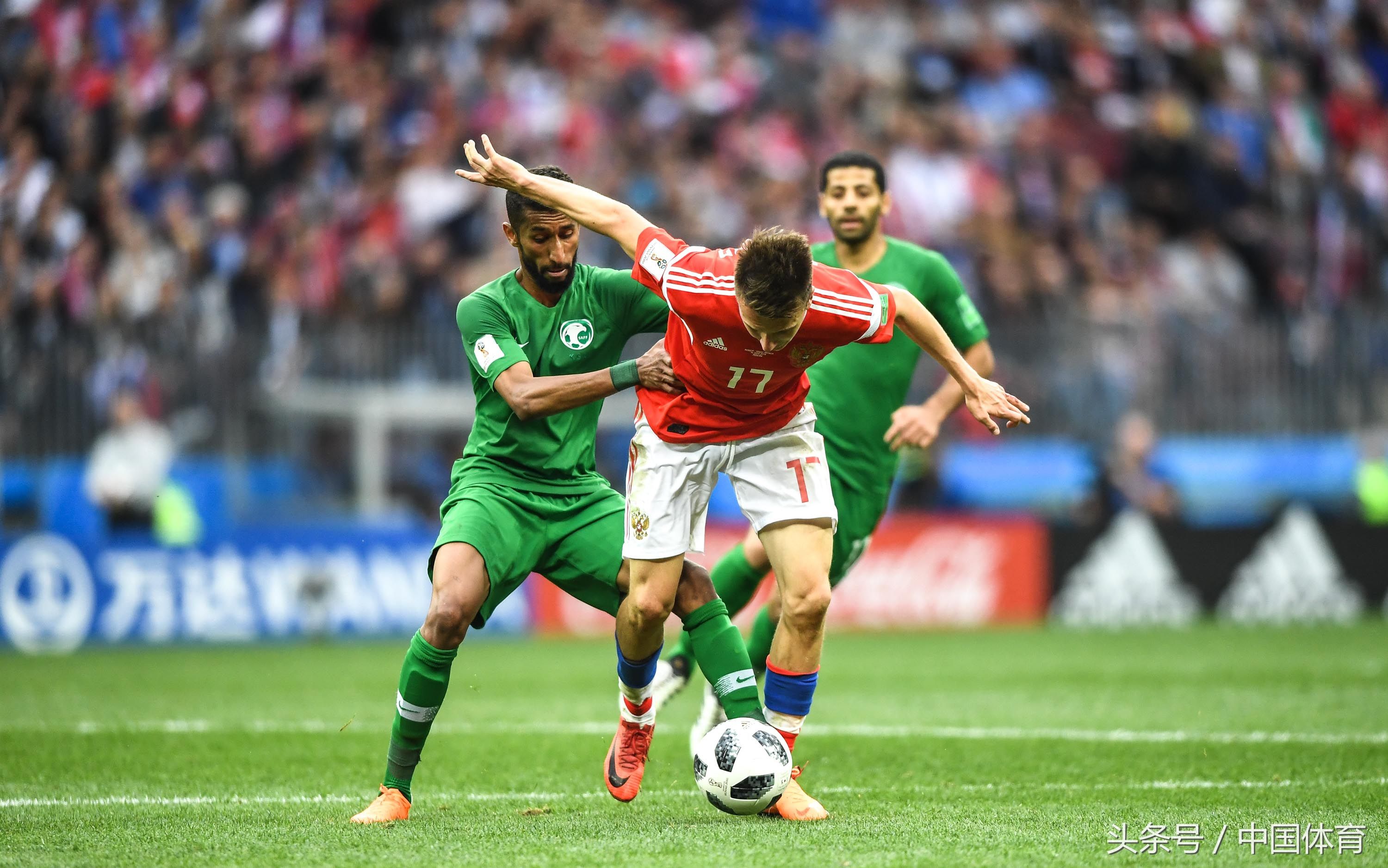 FIFA俄罗斯世界杯揭幕战 俄罗斯队以5比0狂胜沙特队