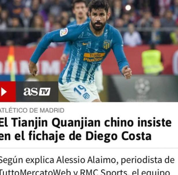 天津权健新外援浮出水面!中超新标王?身价6千