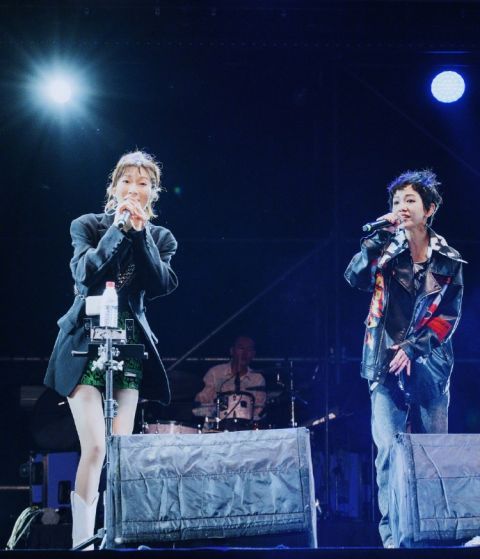 郭采洁田馥甄等现身上海草莓音乐节,田馥甄感