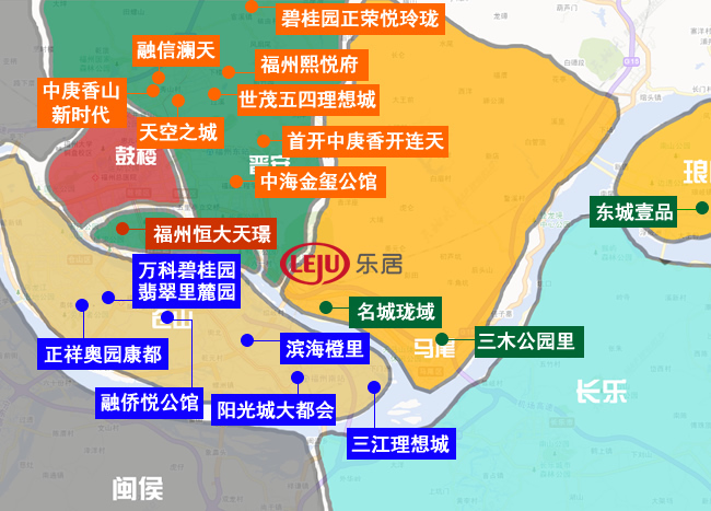 福州五区80平以下小户型住宅都在这!最小仅45