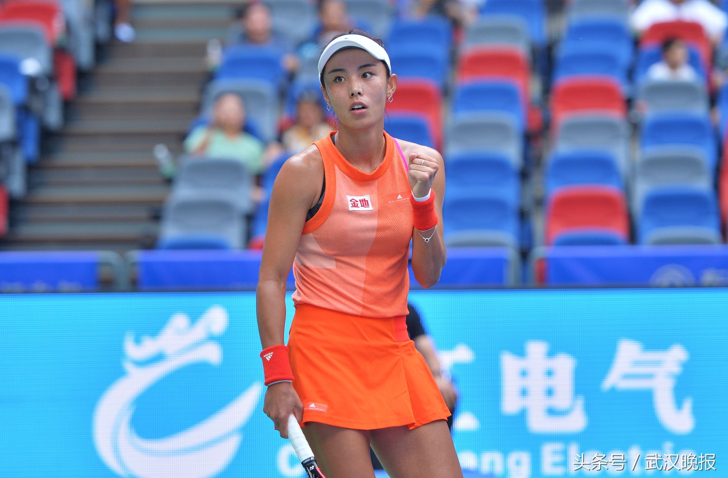 48分钟,中国金花王蔷无缘2017年武汉网球公开