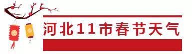 河北春节天气精确到天 雨夹雪与大风降温一起来