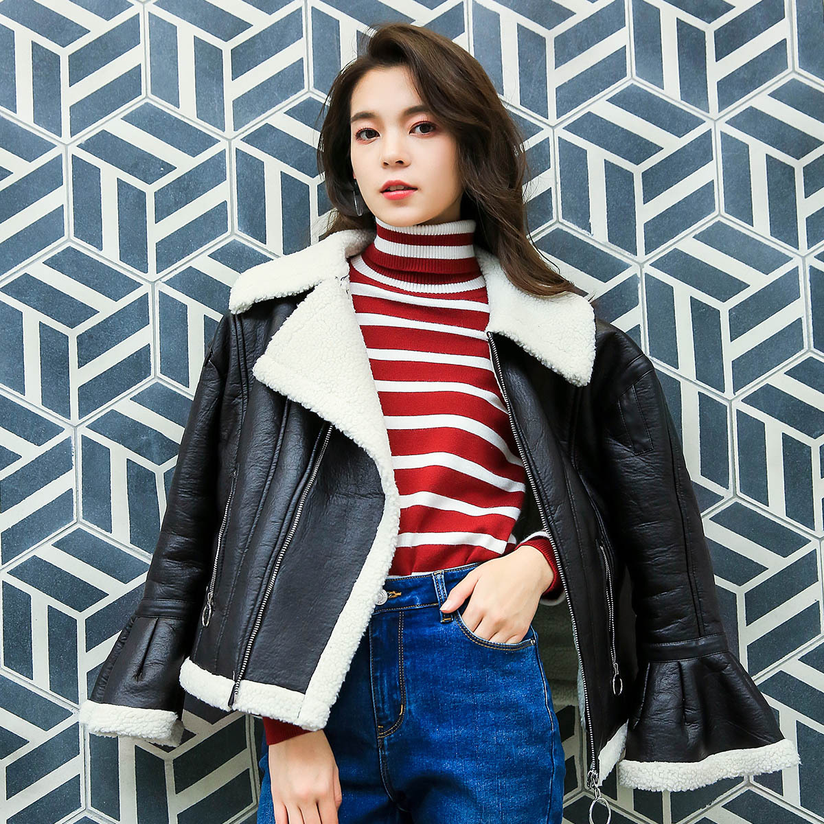 领券100元后239元-Angelababy同款2018冬新