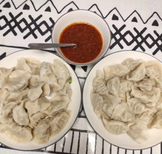 冬至晒饺子朋友圈