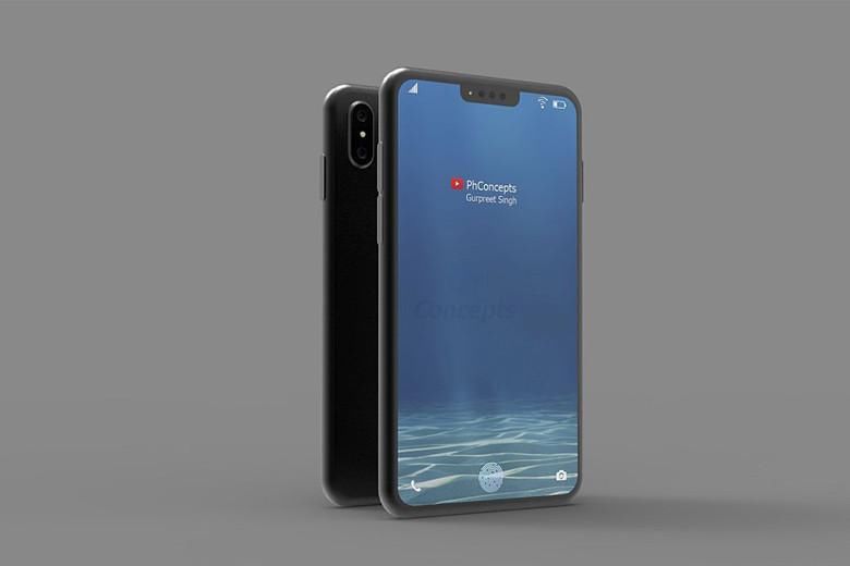 又一组新iPhone概念图曝光:屏下指纹+刘海屏