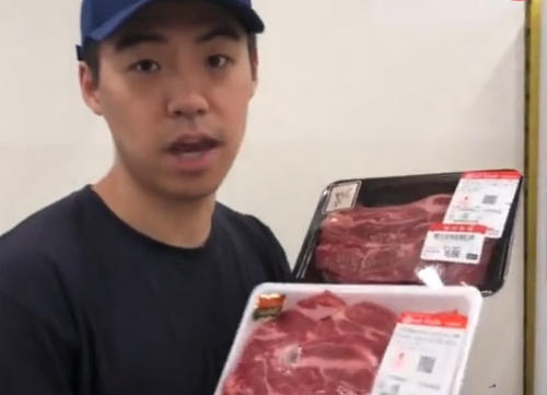 中国小伙买韩国牛肉,一斤120元人民币,网友:难