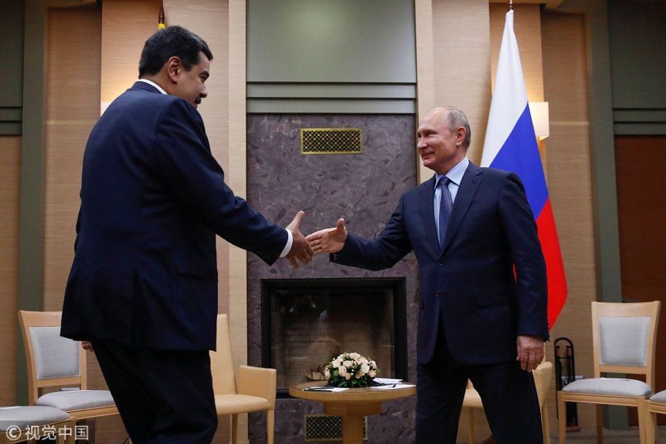 俄总统普京会见委内瑞拉总统马杜罗 巩固两国