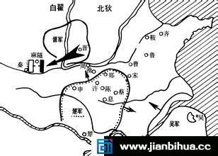 晋齐等十国联军进攻秦国，麻隧之战后，秦已被排除强国之列