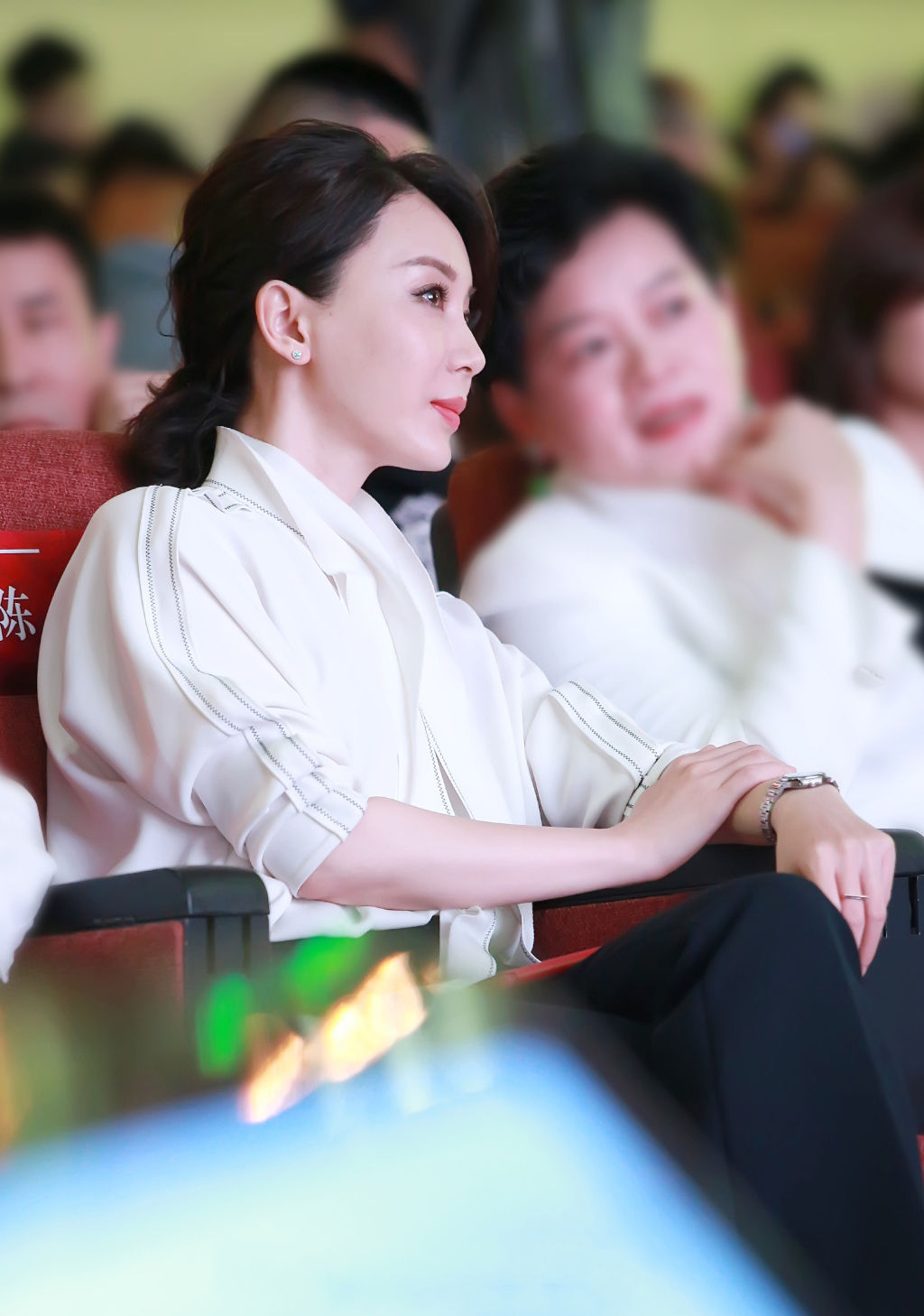 陈数优雅亮相为公益发声 一袭黑白配气质优越