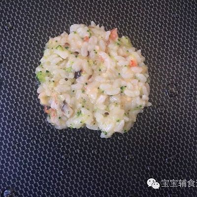 虾仁西兰花香菇米饼